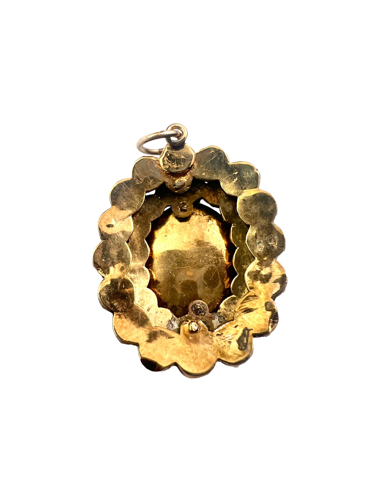 Large Victorian Garnet Cluster Pendant