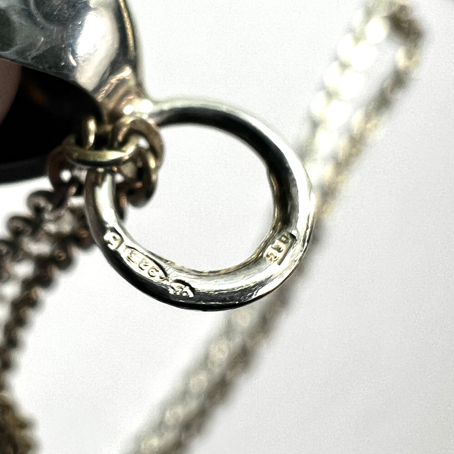Vintage Kultaseppa Salovaara Rose Quartz Modernist Silver Necklace