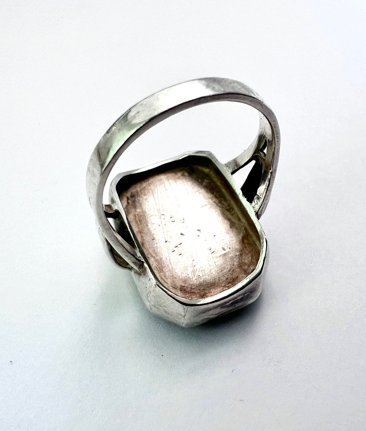 Chunky Vintage Silver Lotus Flower Ring
