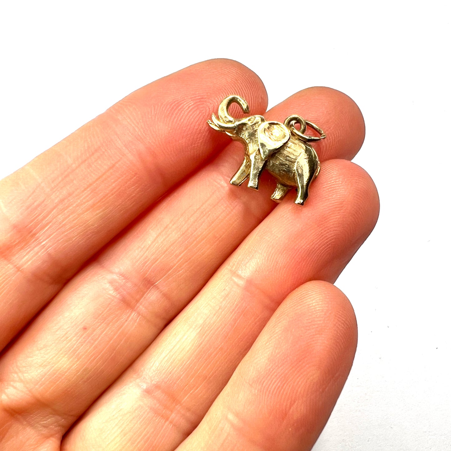 Vintage Hallmarked 9CT Gold Elephant Charm