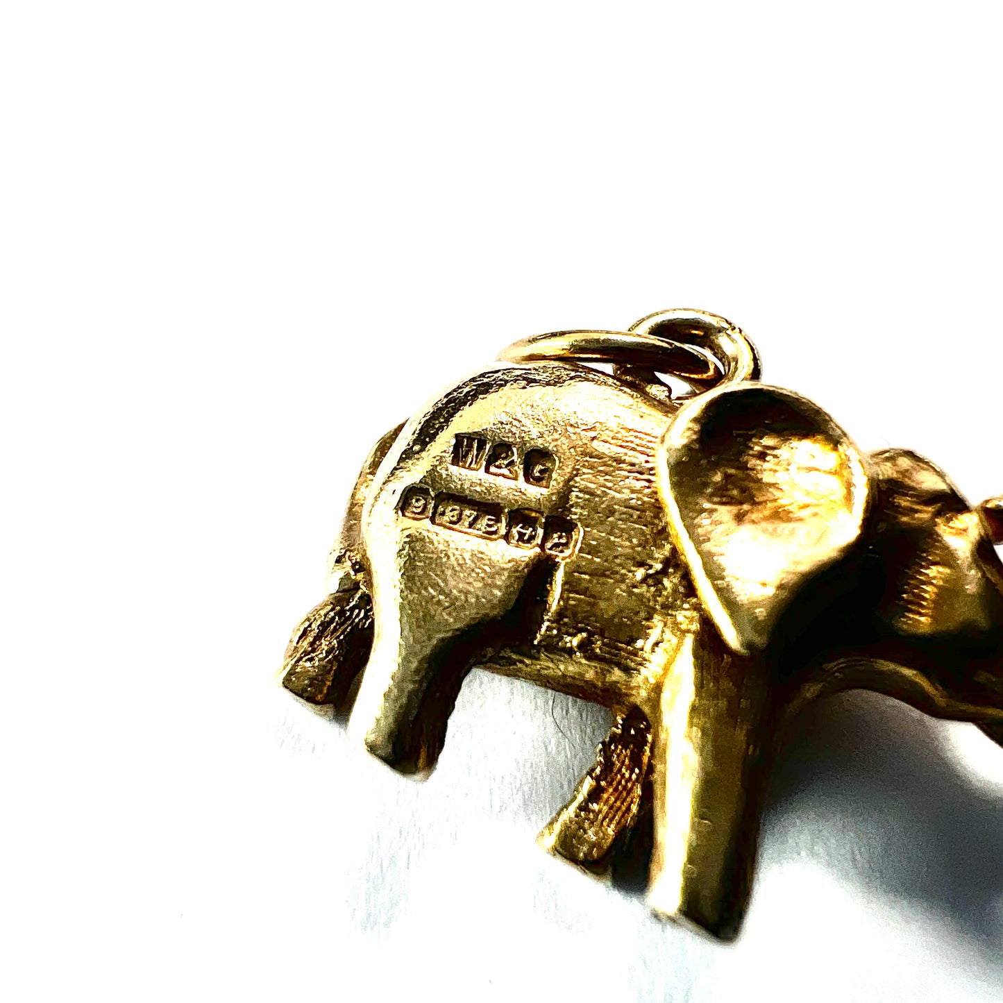 Vintage Hallmarked 9CT Gold Elephant Charm