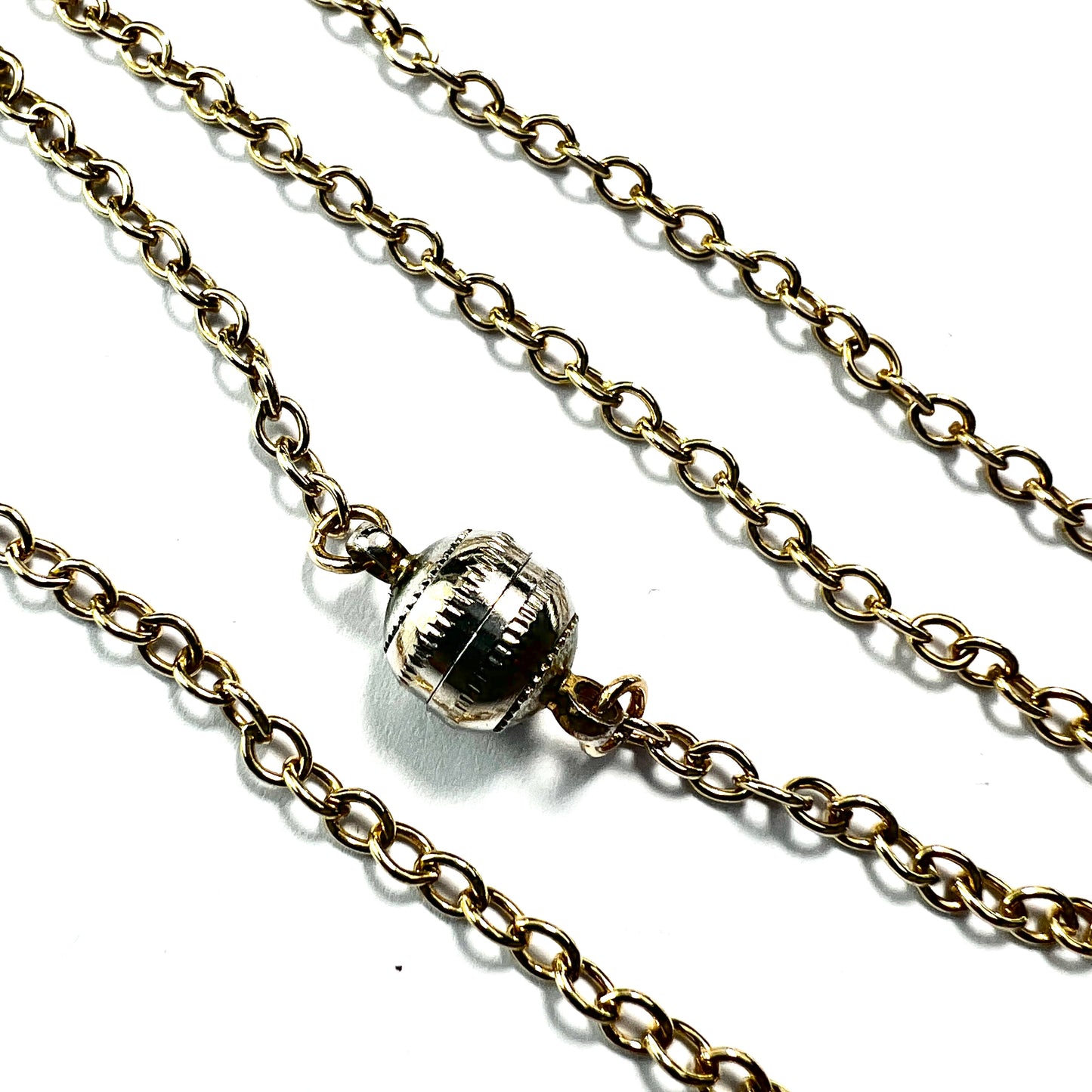 Long Vintage 9CT Gold Chain with Magnetic Clasp