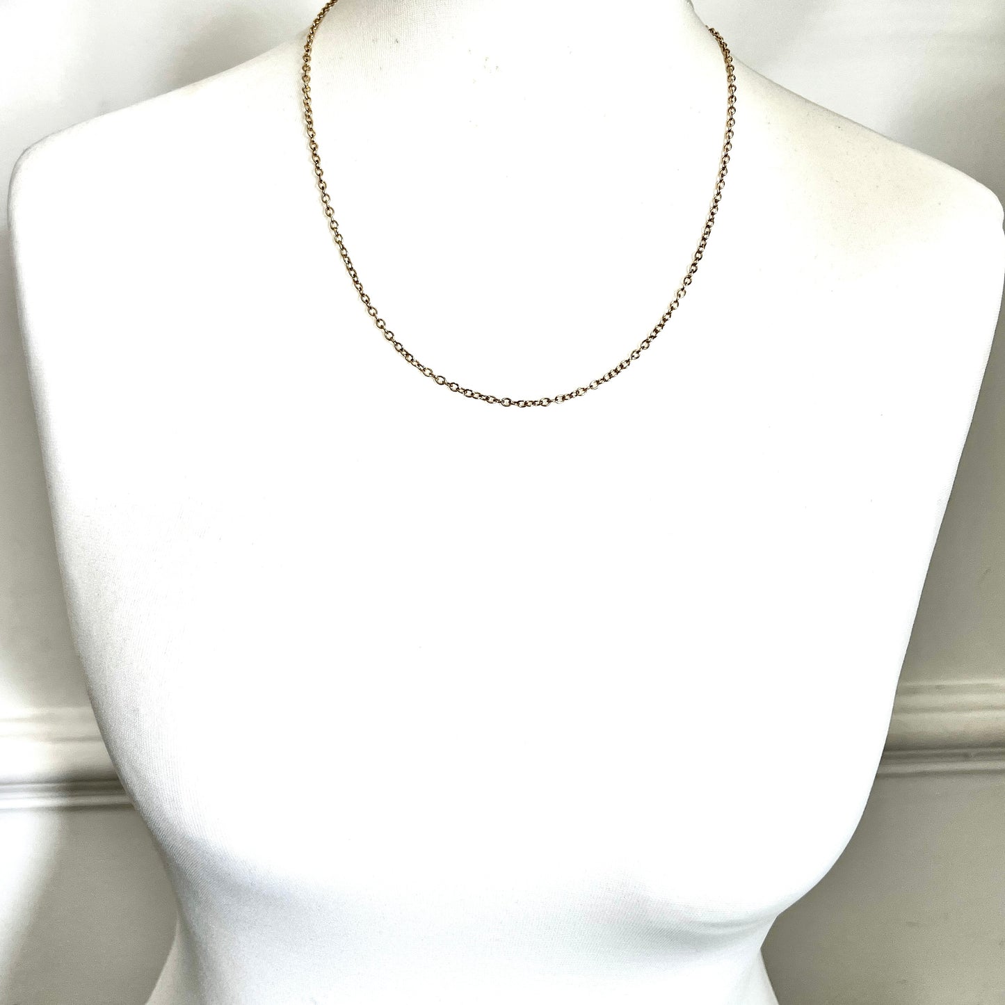 Long Vintage 9CT Gold Chain with Magnetic Clasp