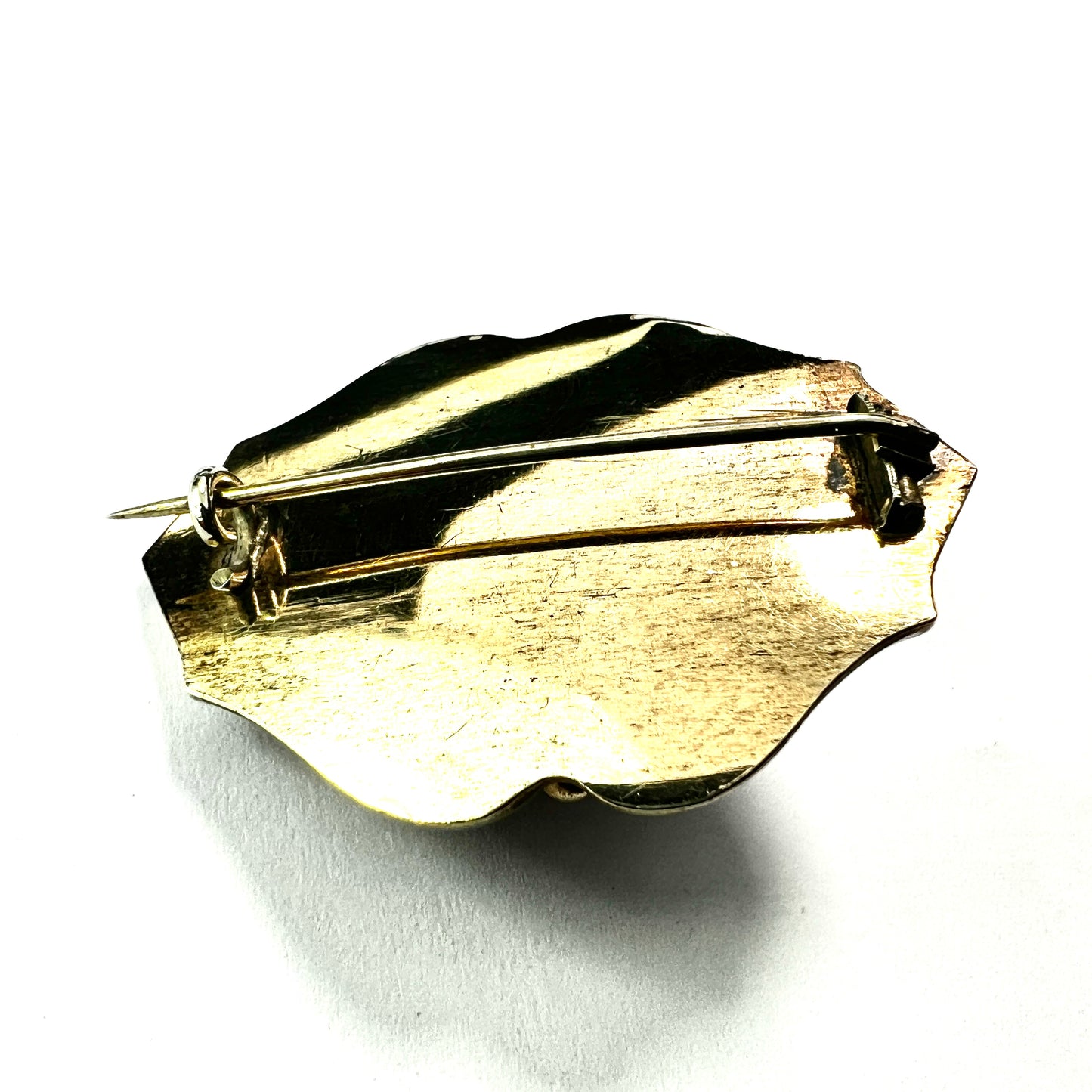 Victorian Golden Topaz Paste Brooch