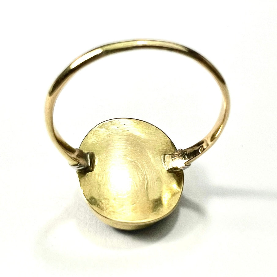 Antique 18CT Gold Carved Sardonyx Cameo Ring
