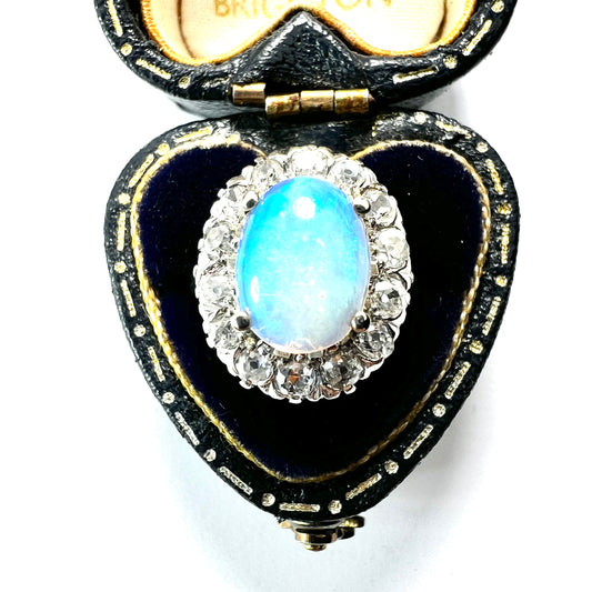 Edwardian Opal and Diamond 18CT Gold Ring