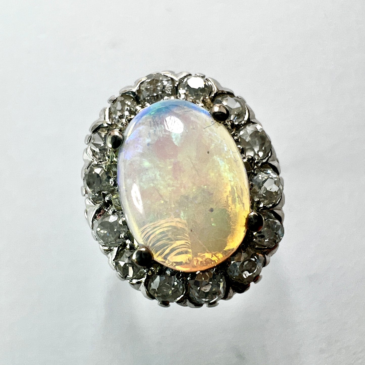 Edwardian Opal and Diamond 18CT Gold Ring