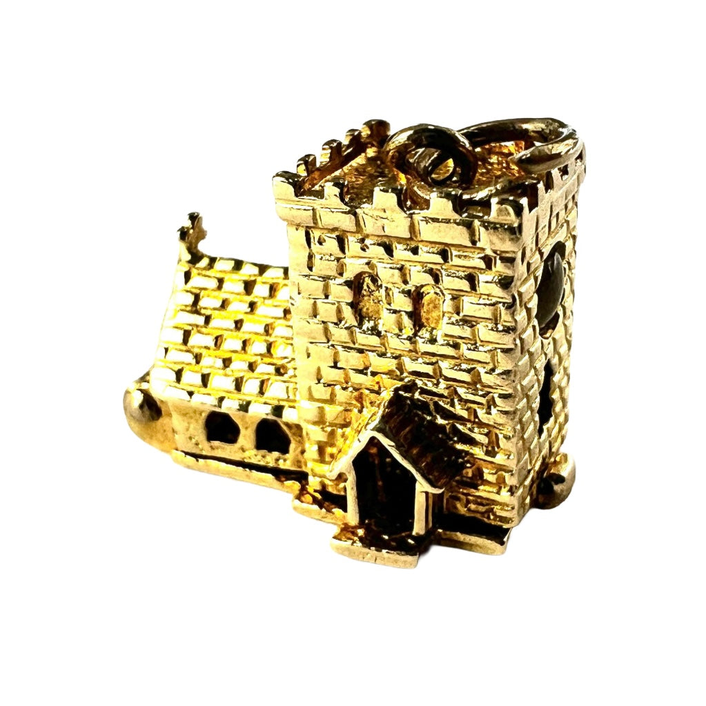 Vintage 9CT Gold Opening Church Wedding Charm