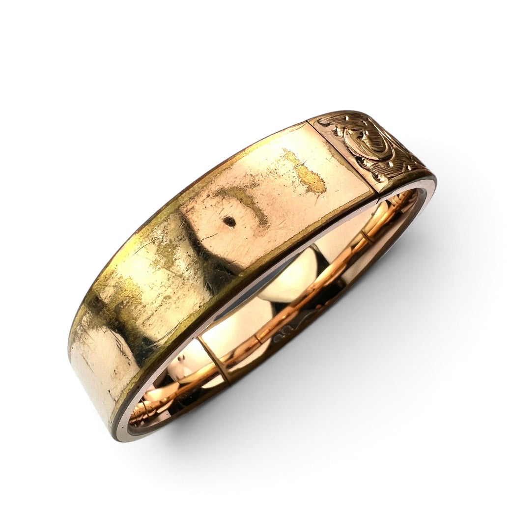 Victorian Style Rose Gold Filled Bangle