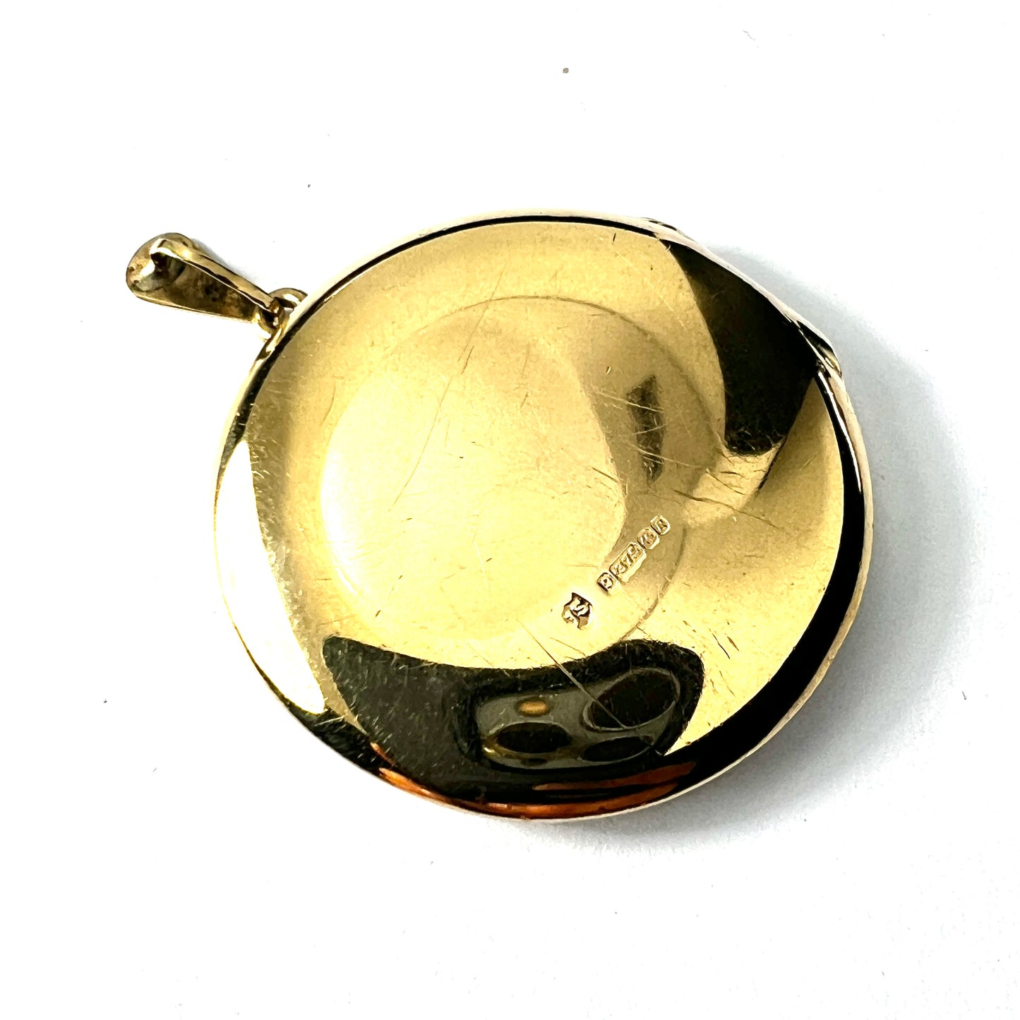 Large Victorian Style Solid 9CT Gold Locket Pendant