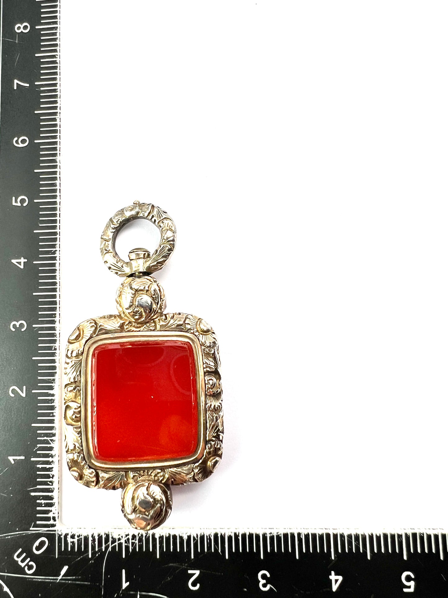 Georgian Gold Carnelian Fob Pendant