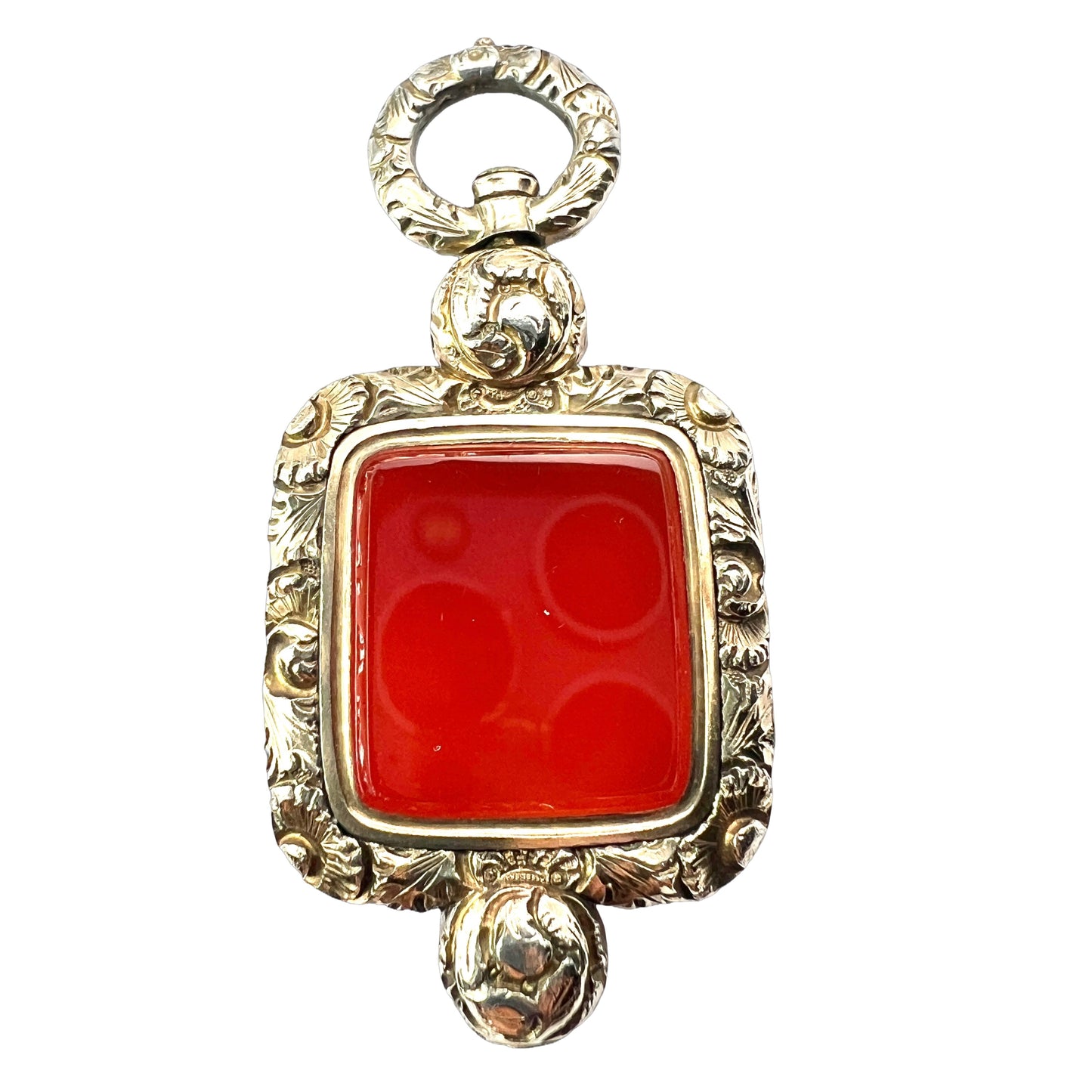 Georgian Gold Carnelian Fob Pendant
