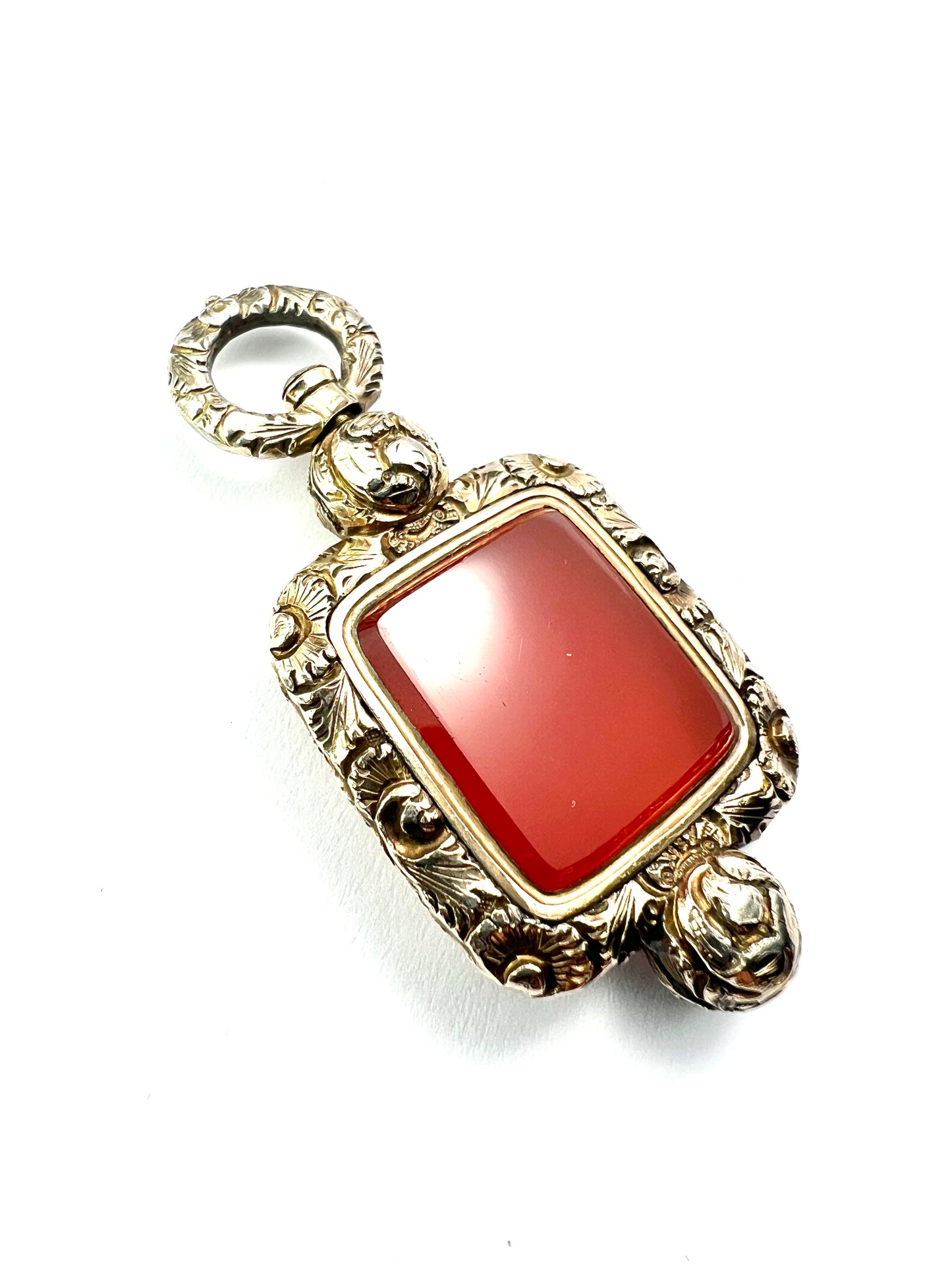 Georgian Gold Carnelian Fob Pendant