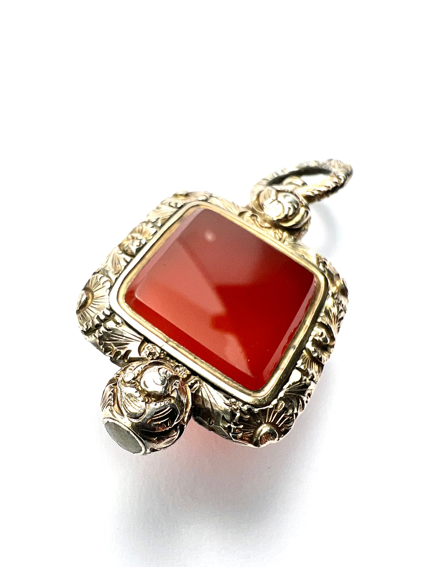Georgian Gold Carnelian Fob Pendant