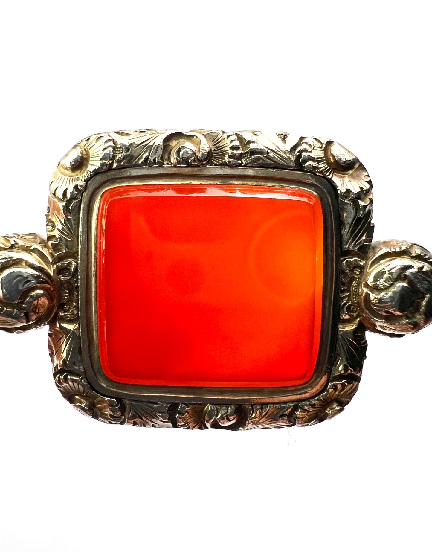 Georgian Gold Carnelian Fob Pendant