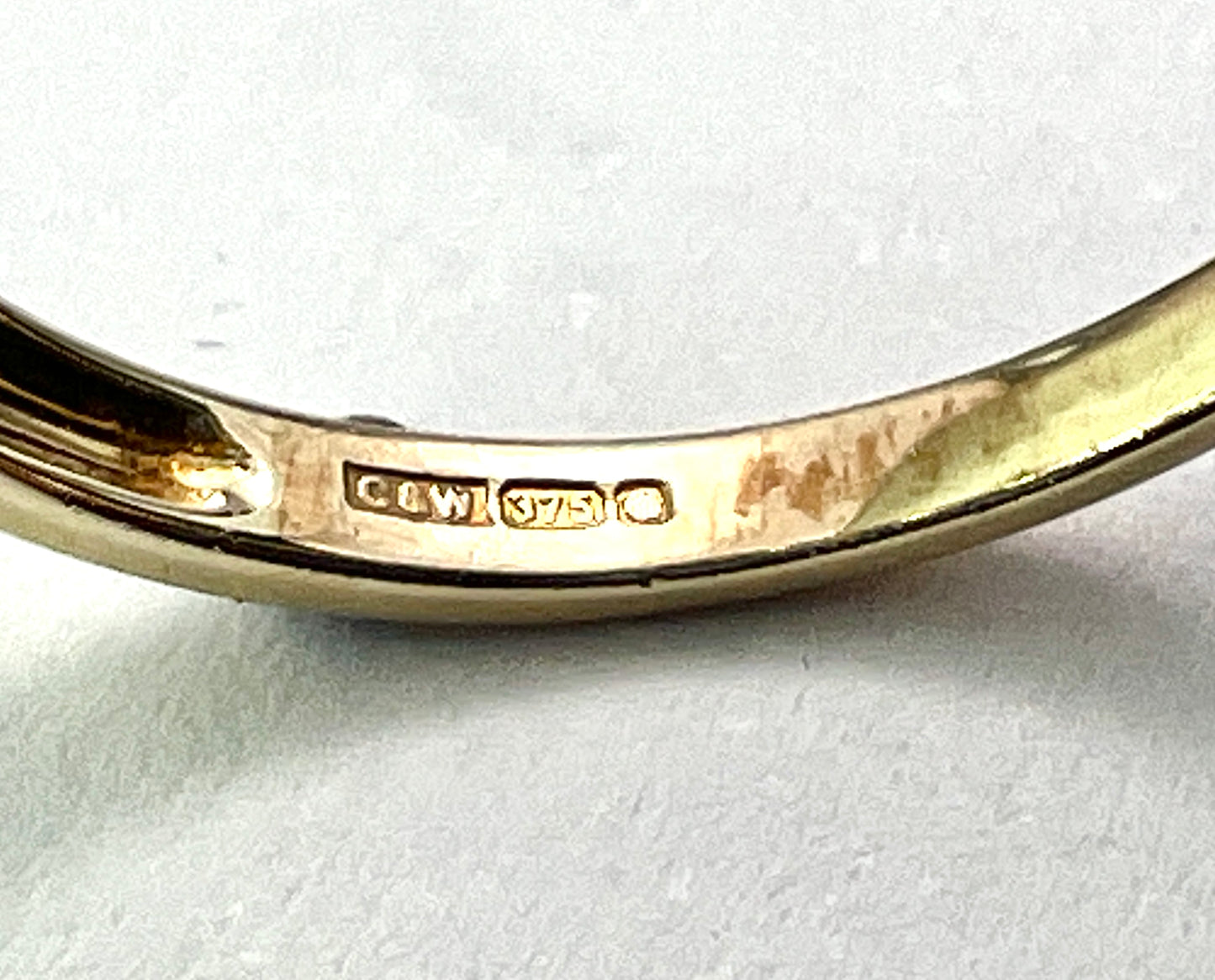 Vintage Yellow Sapphire and Diamond 9CT Gold Ring