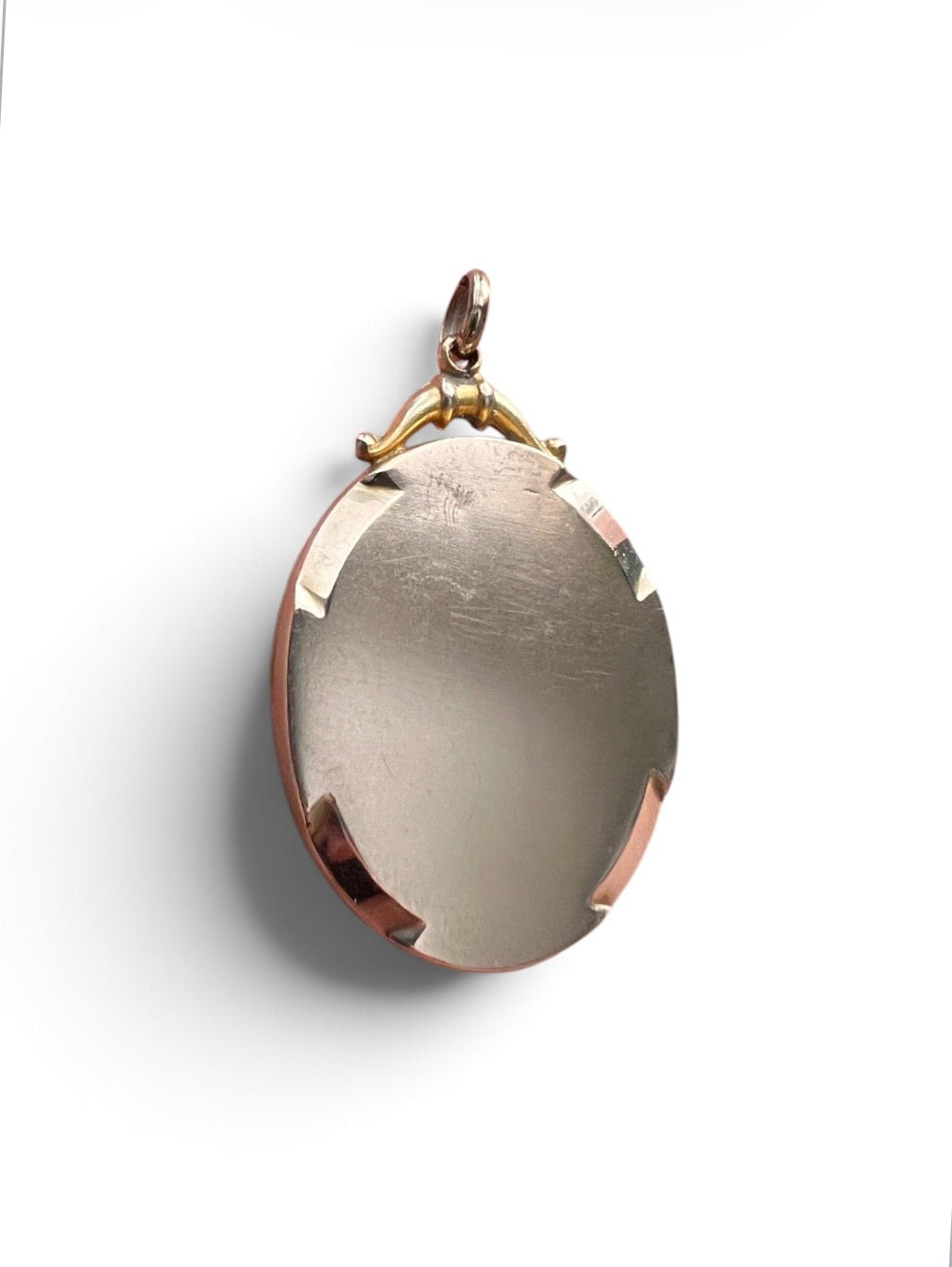 Victorian 9CT Gold Ruby and Pearl Locket