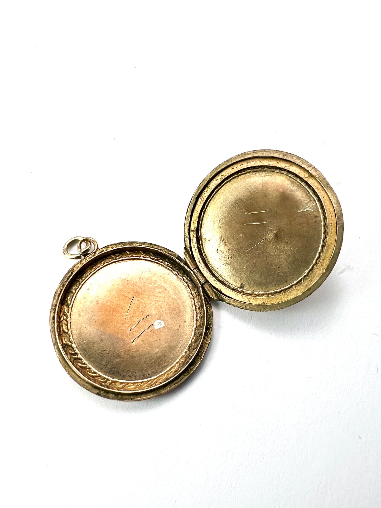 Victorian Rolled Gold Swallow Locket Pendant