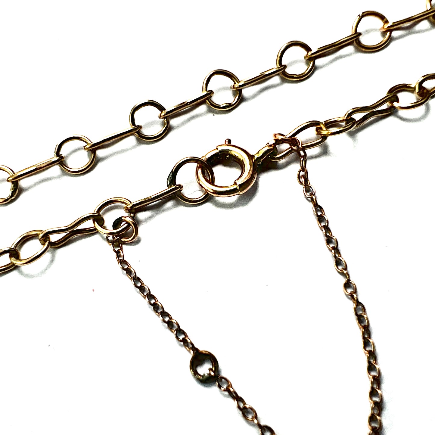 Victorian 9CT Gold Chain Bracelet with Safety Chain
