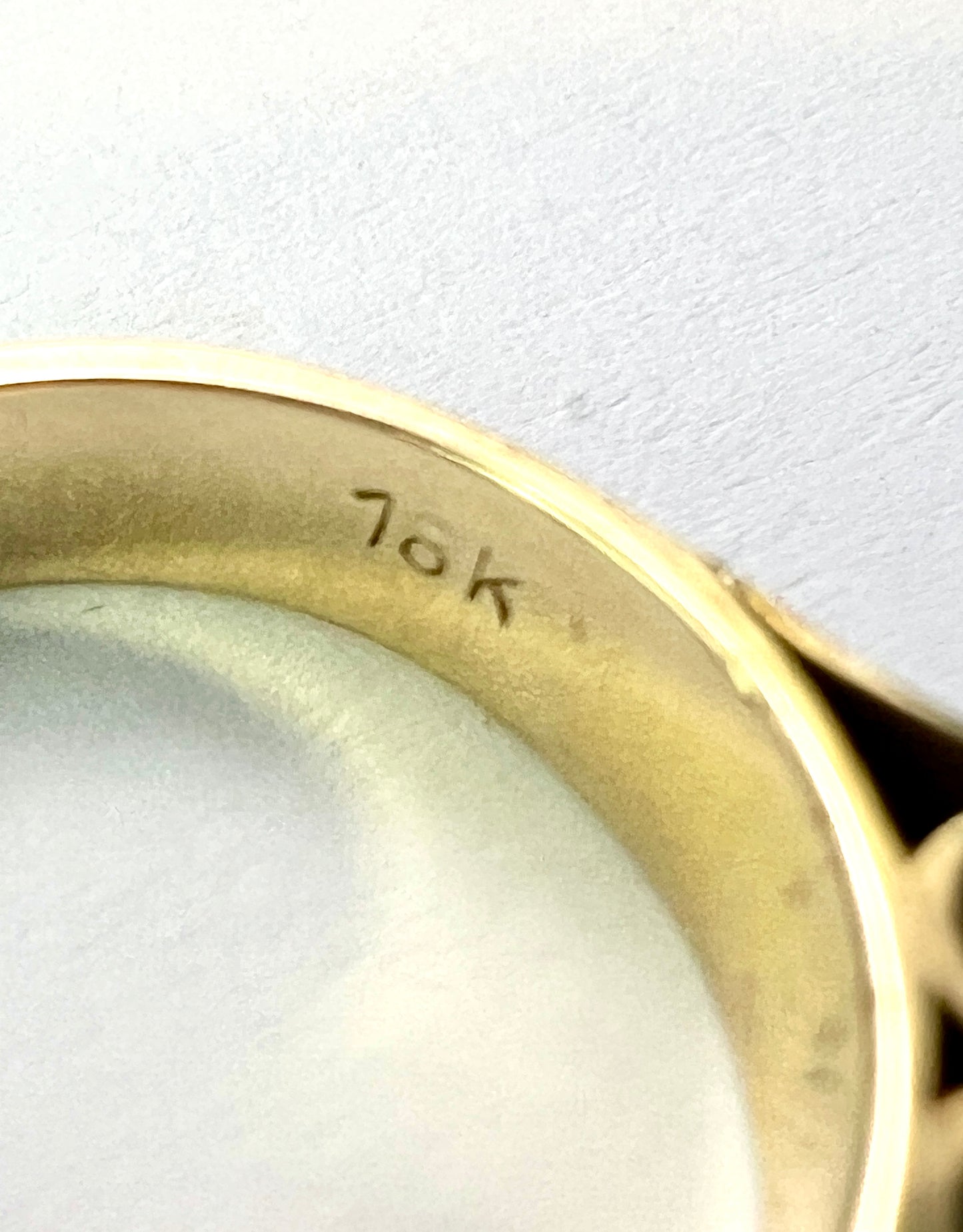 Vintage 18CT Gold Turquoise Mid Century Modernist Ring