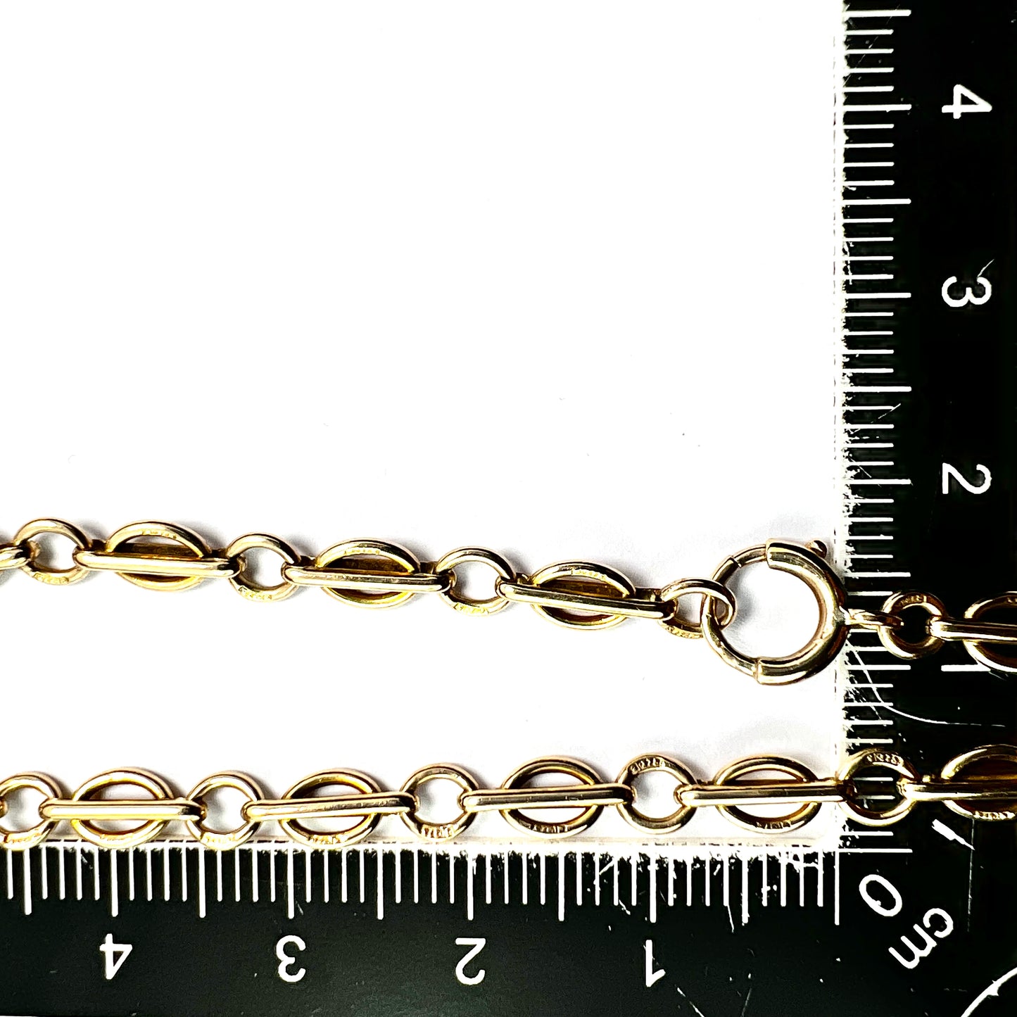Victorian 9CT Gold Fancy Link Chain Bracelet