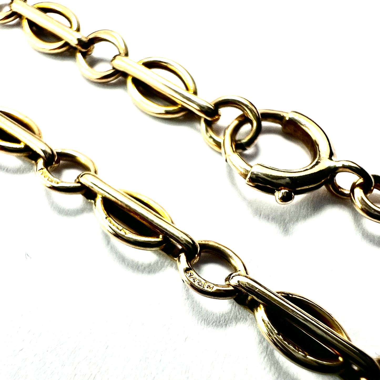 Victorian 9CT Gold Fancy Link Chain Bracelet
