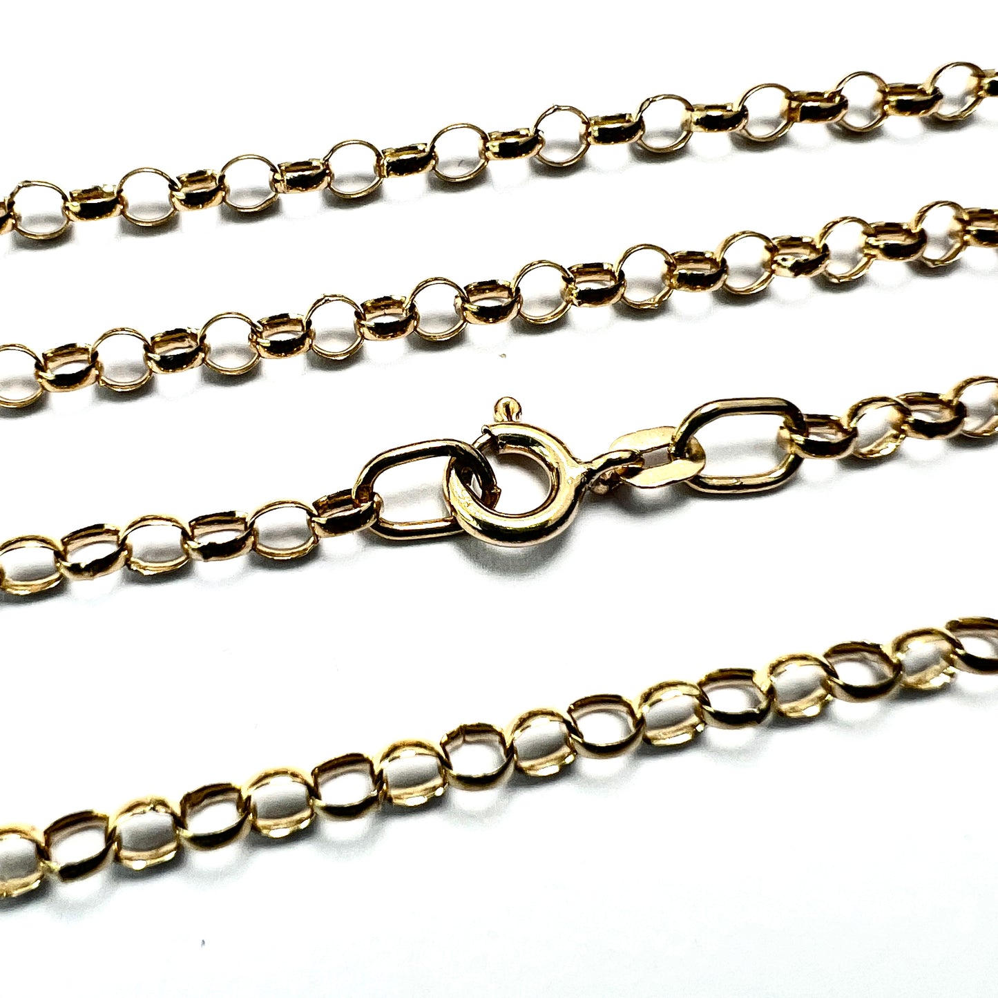 Vintage 9CT Gold Belcher Chain Necklace
