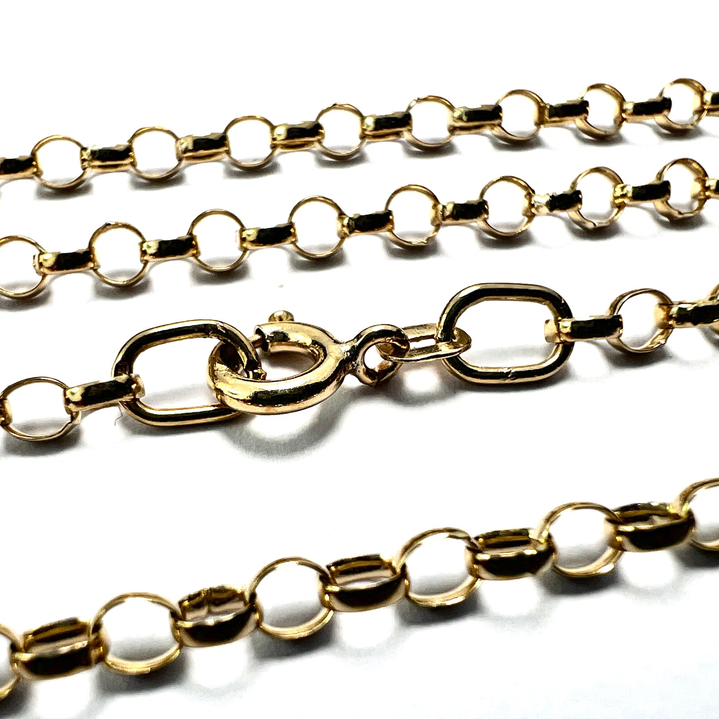 Vintage 9CT Gold Belcher Chain Necklace