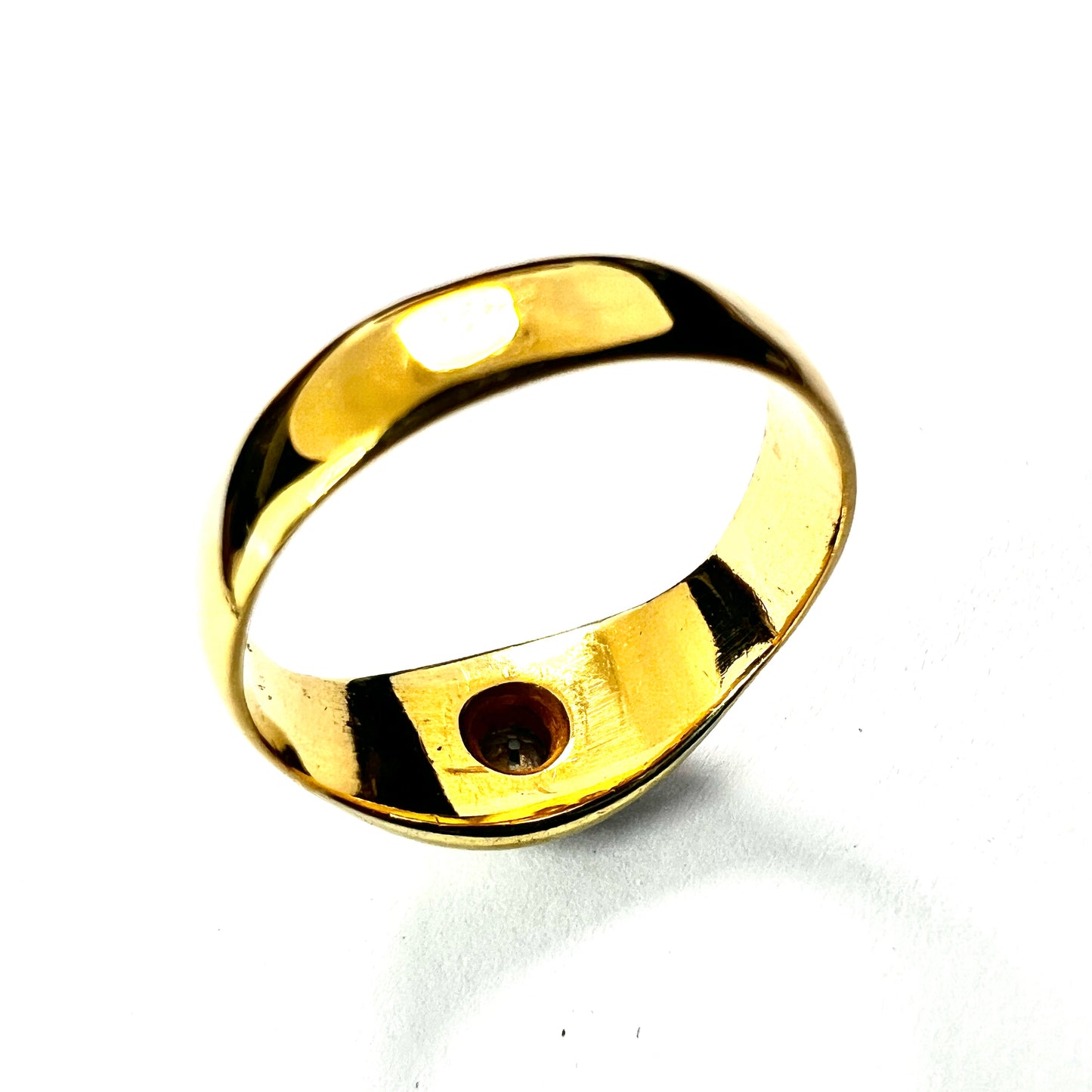 1887 Victorian 22CT Gold Diamond Solitaire Ring