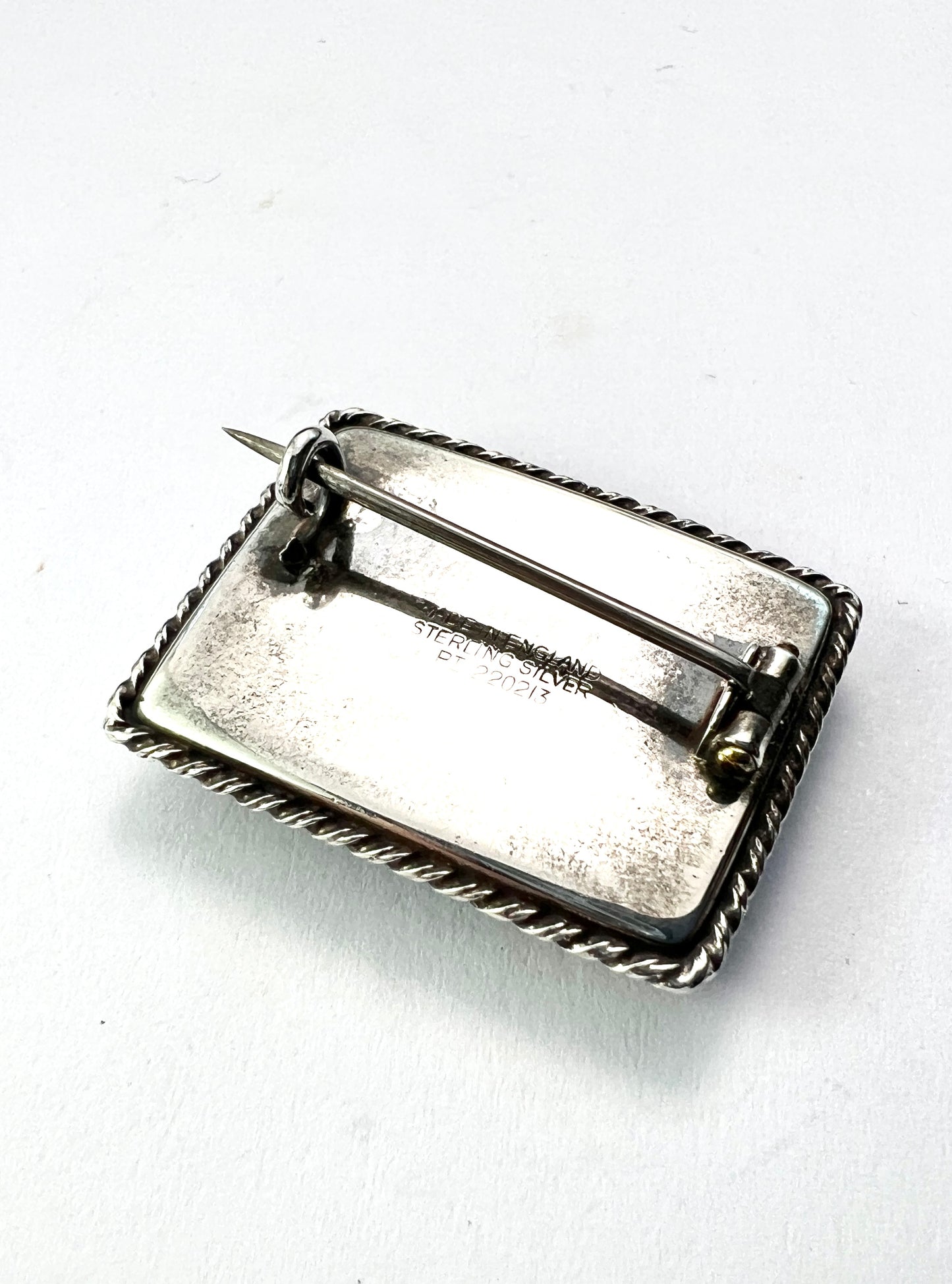 Art Deco Silver Crinoline Lady Butterfly Wing Brooch