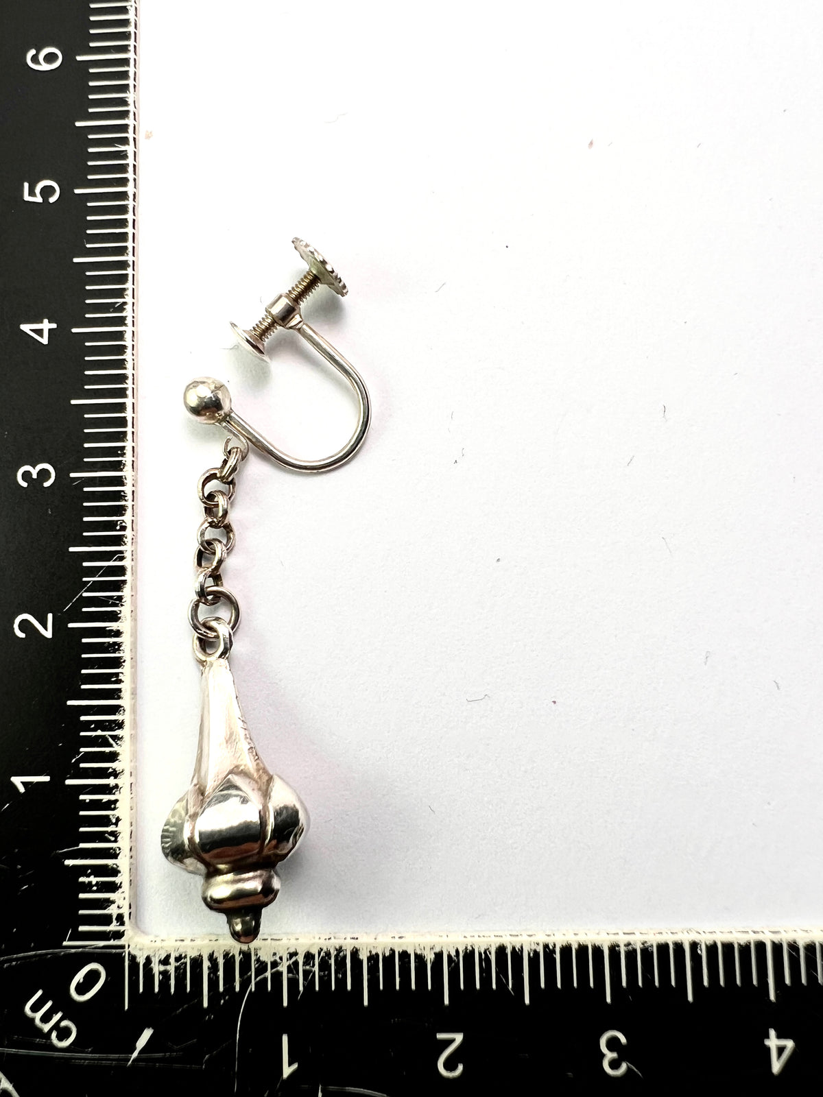 Victorian Sterling Silver Lotus Earrings