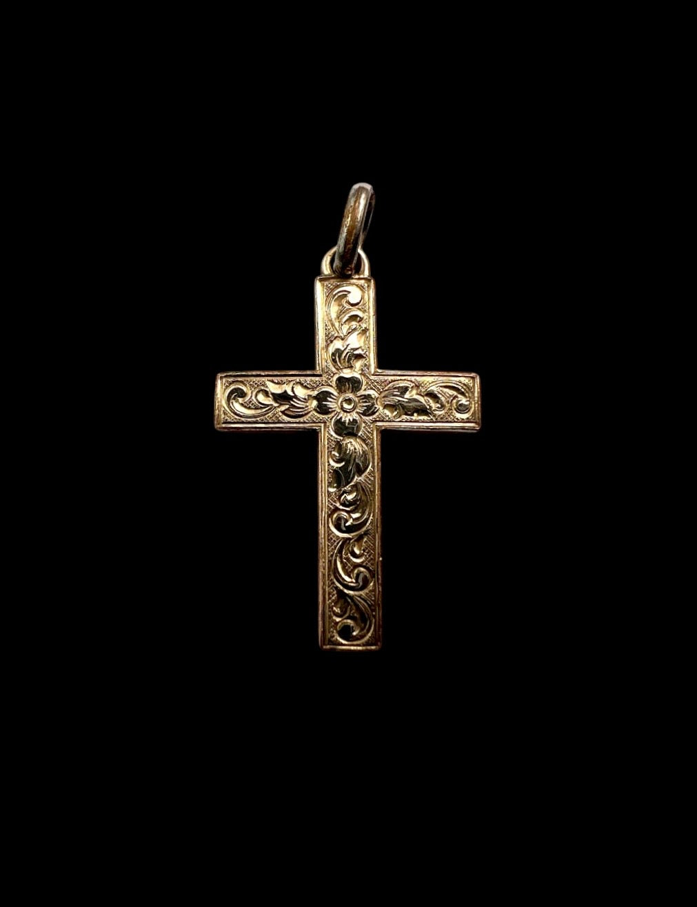 Victorian Rolled Gold Cross Pendant by Kollar & Jourdan
