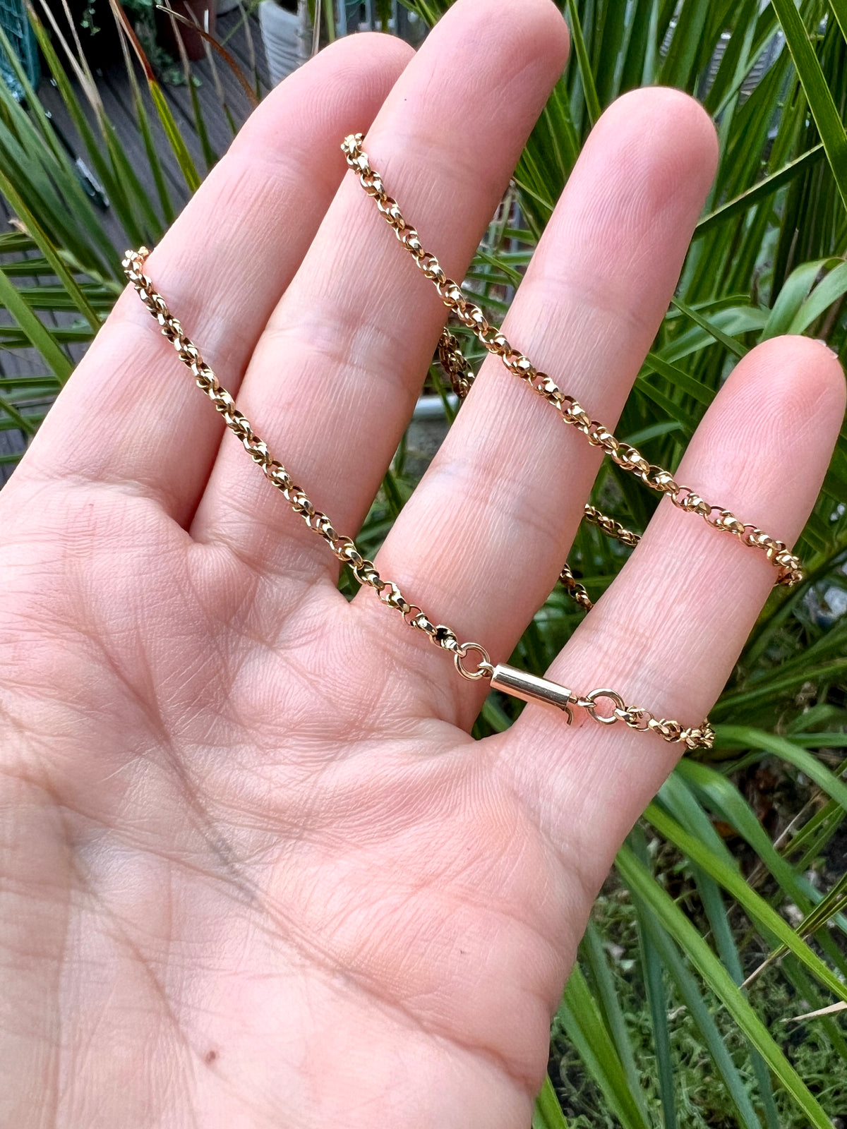 Edwardian 9CT Gold Chain Necklace