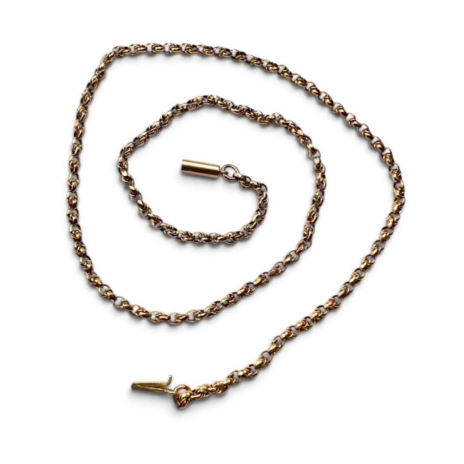 Edwardian 9CT Gold Chain Necklace