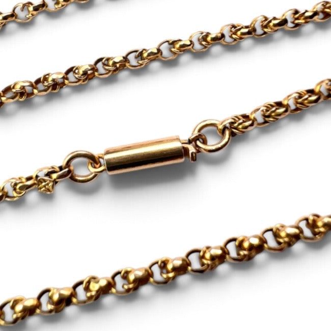 Edwardian 9CT Gold Chain Necklace
