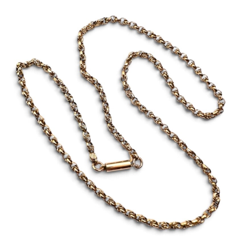 Edwardian 9CT Gold Chain Necklace