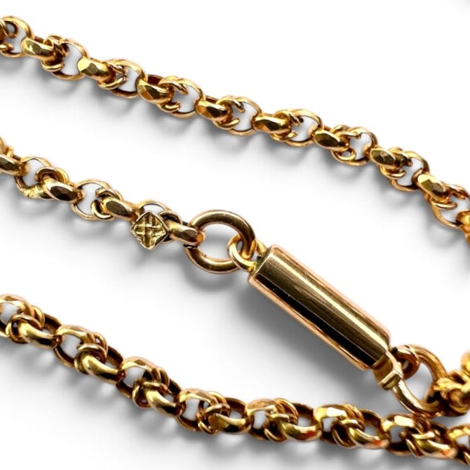 Edwardian 9CT Gold Chain Necklace