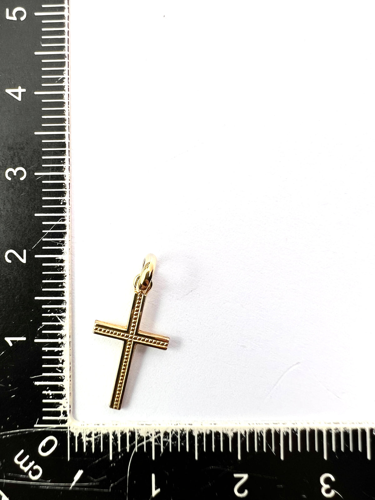 Tiny Vintage Rolled Gold Crucifix Cross Pendant