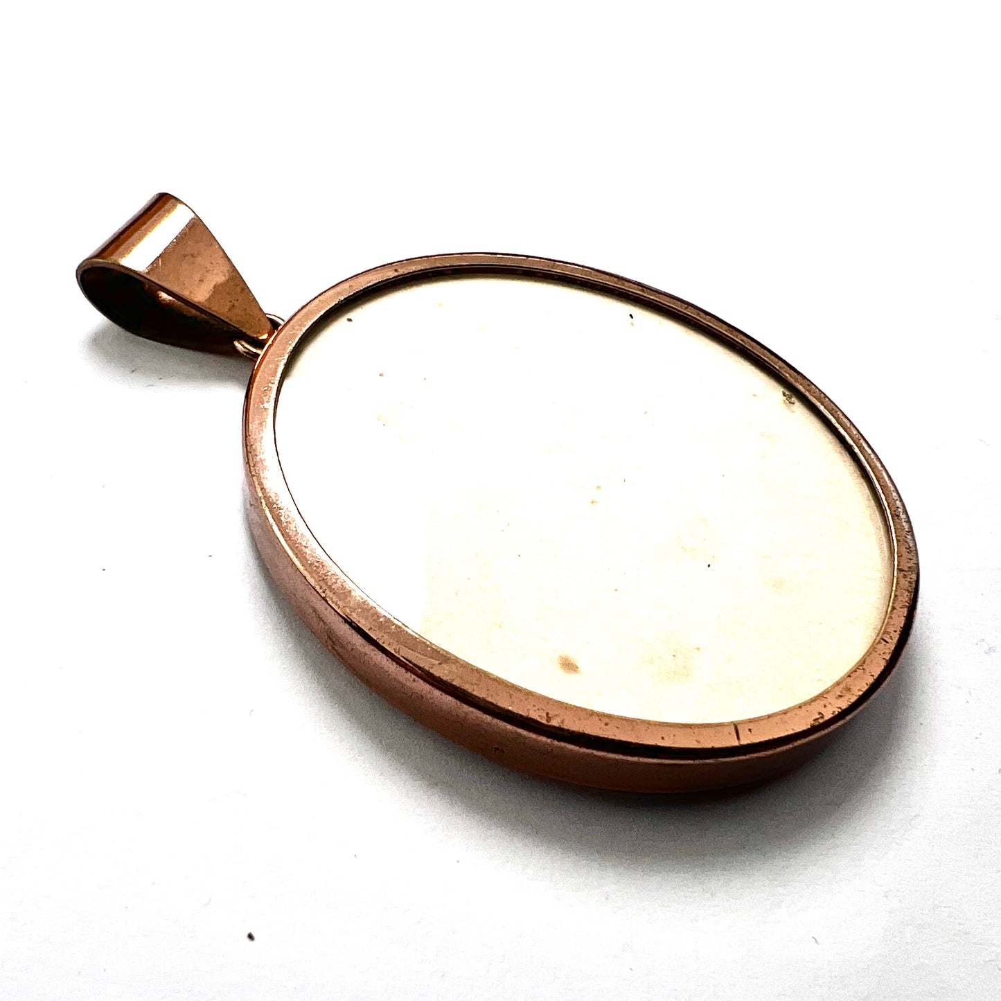 Huge Vintage Gold Plated Locket Pendant
