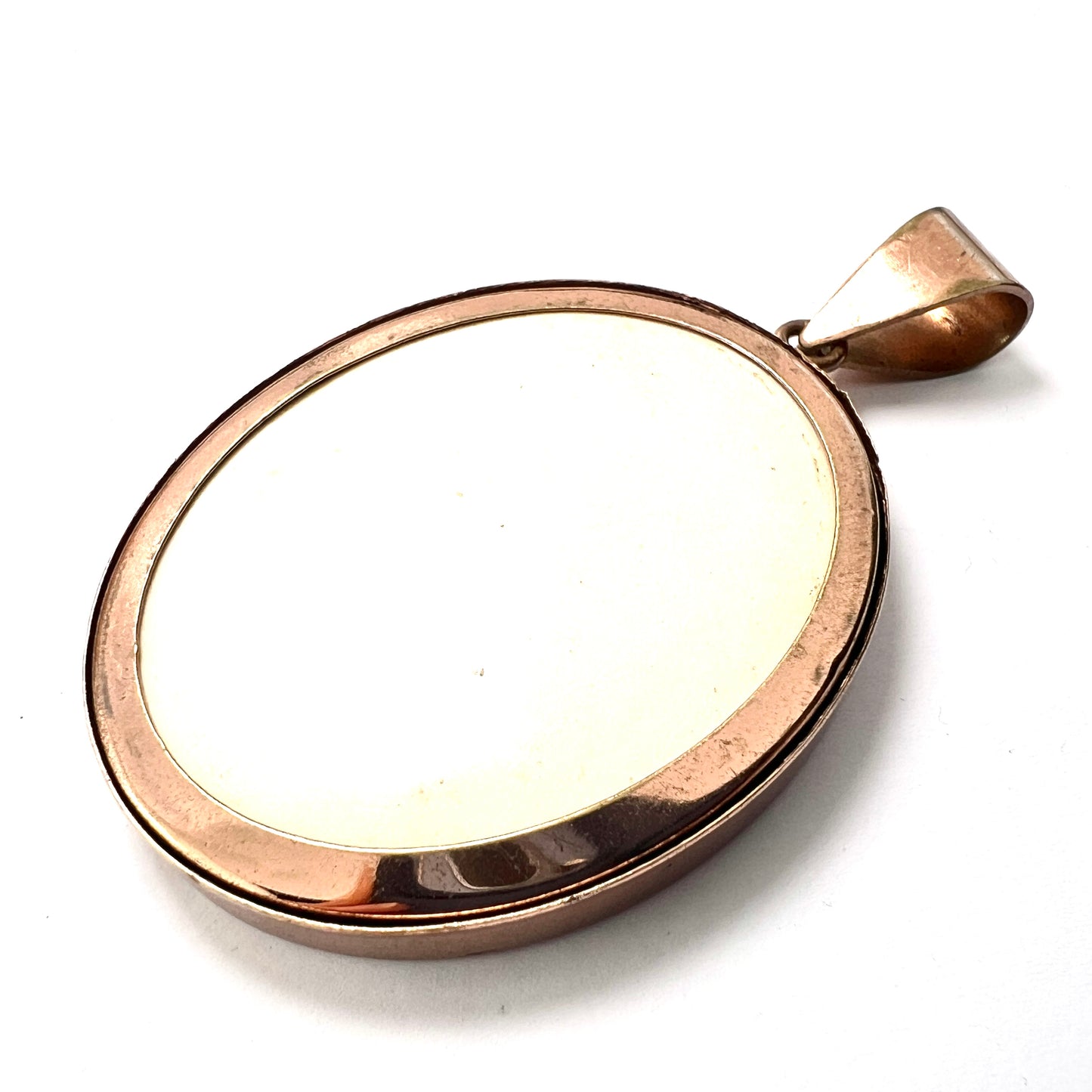 Huge Vintage Gold Plated Locket Pendant