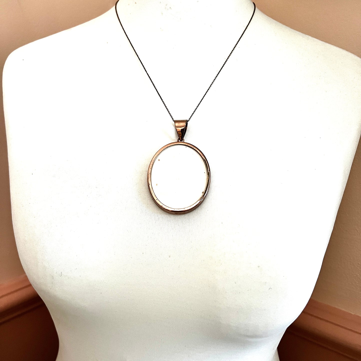 Huge Vintage Gold Plated Locket Pendant