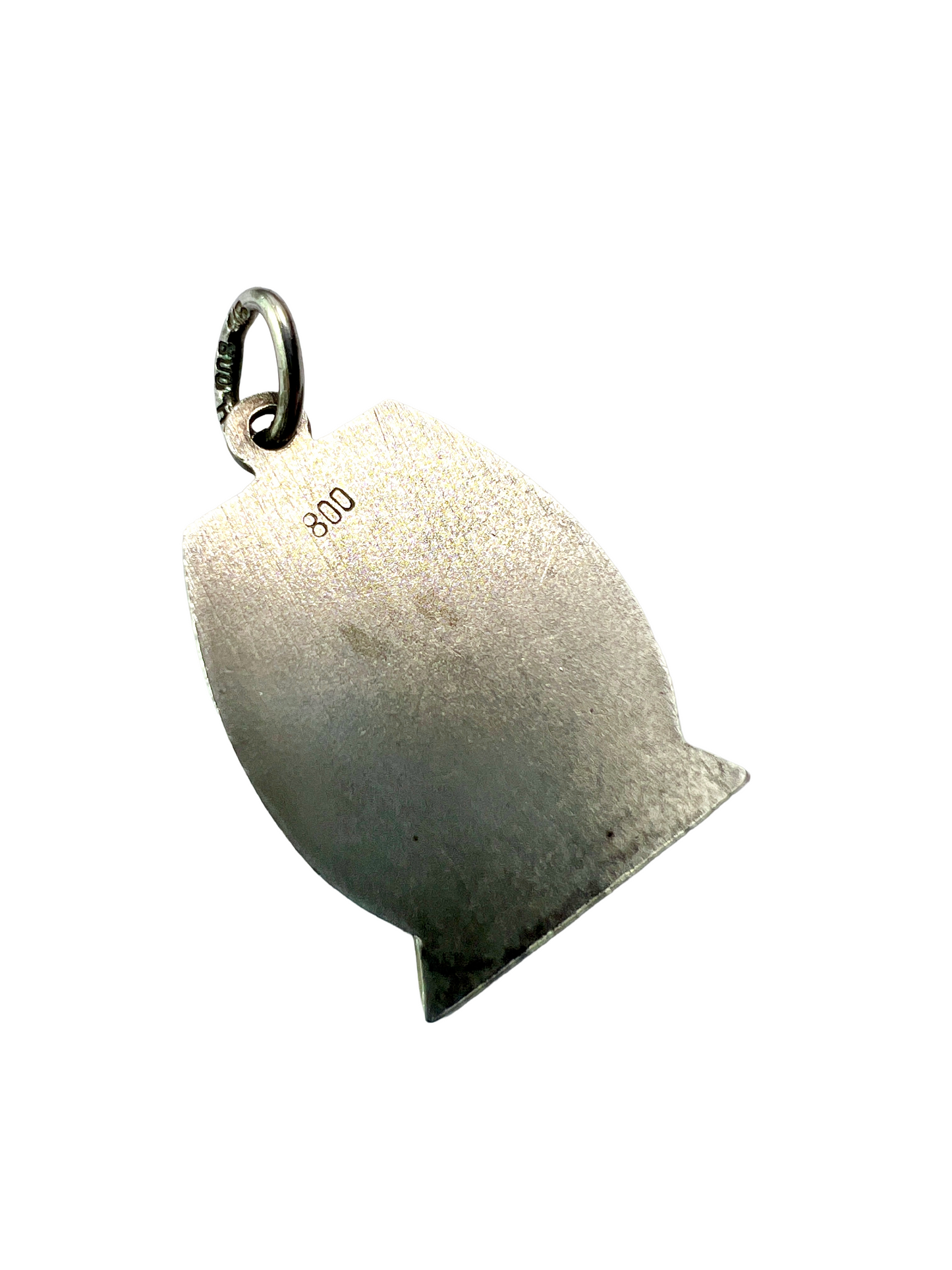 French Art Nouveau Silver Medallion Pendant