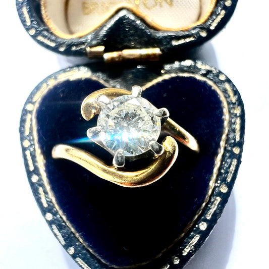Vintage 18CT Gold Diamond Solitaire Engagement Ring