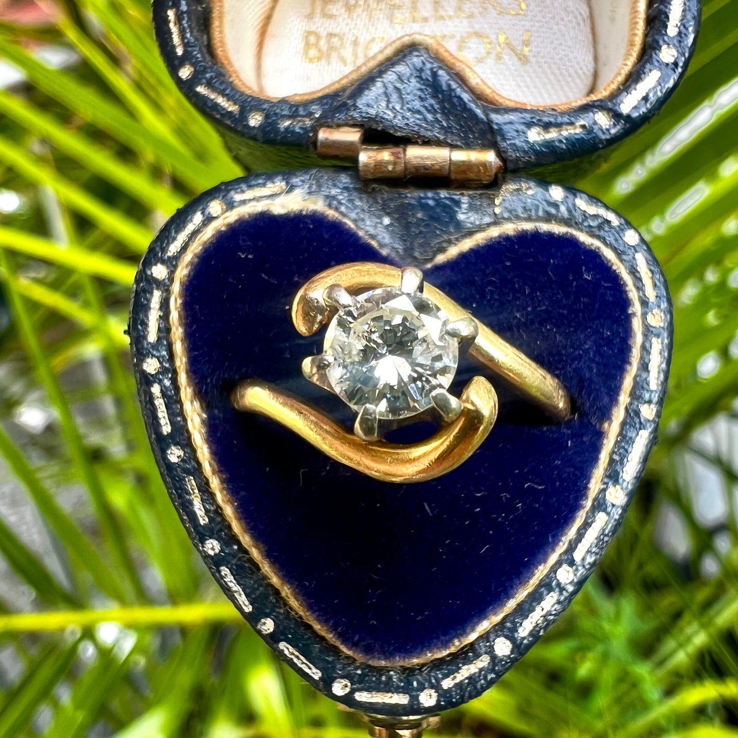 Vintage 18CT Gold Diamond Solitaire Engagement Ring