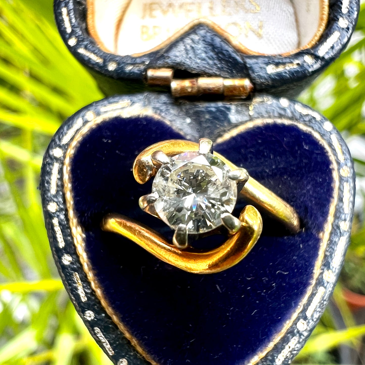 Vintage 18CT Gold Diamond Solitaire Engagement Ring