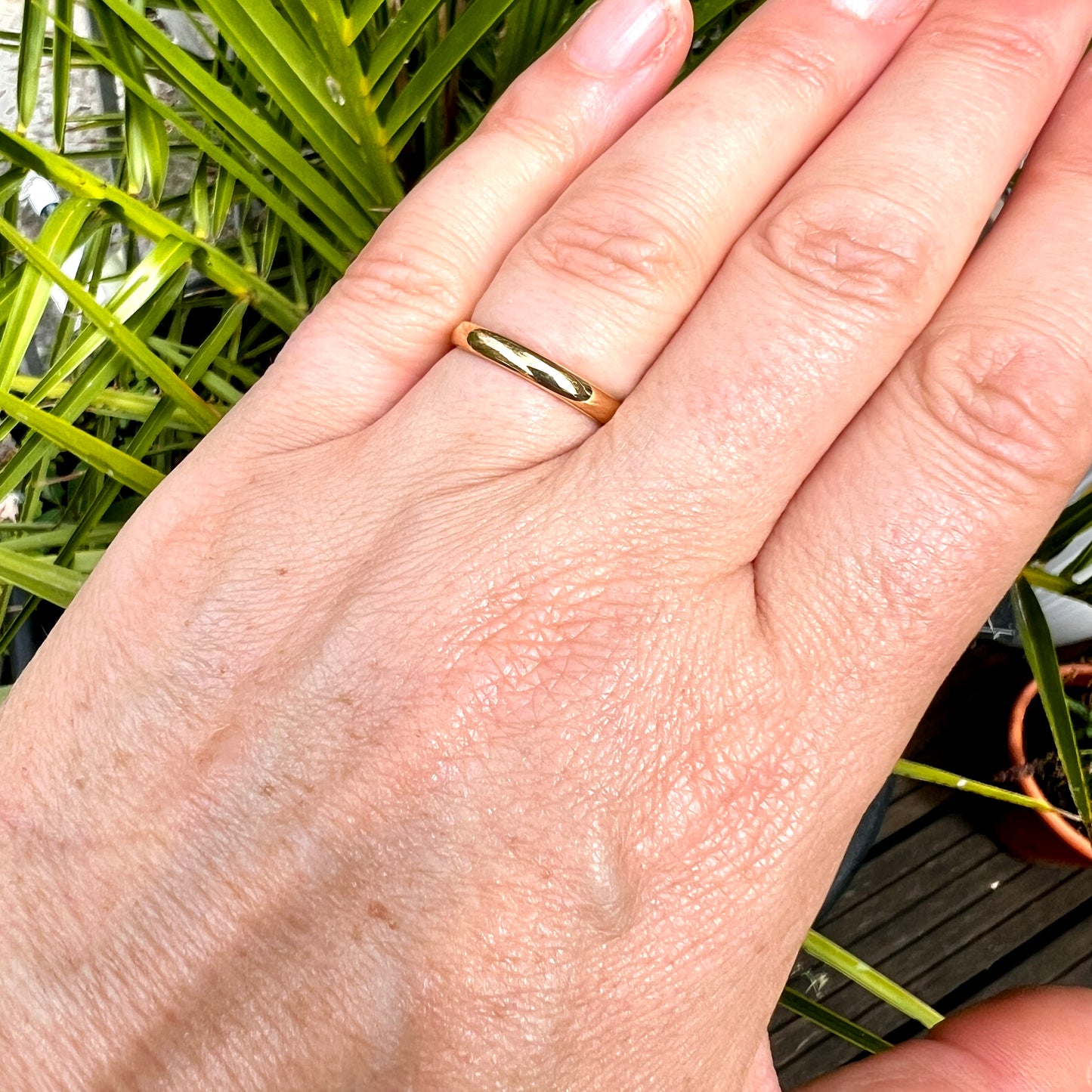 1936 Slim Vintage 22CT Gold Wedding Band