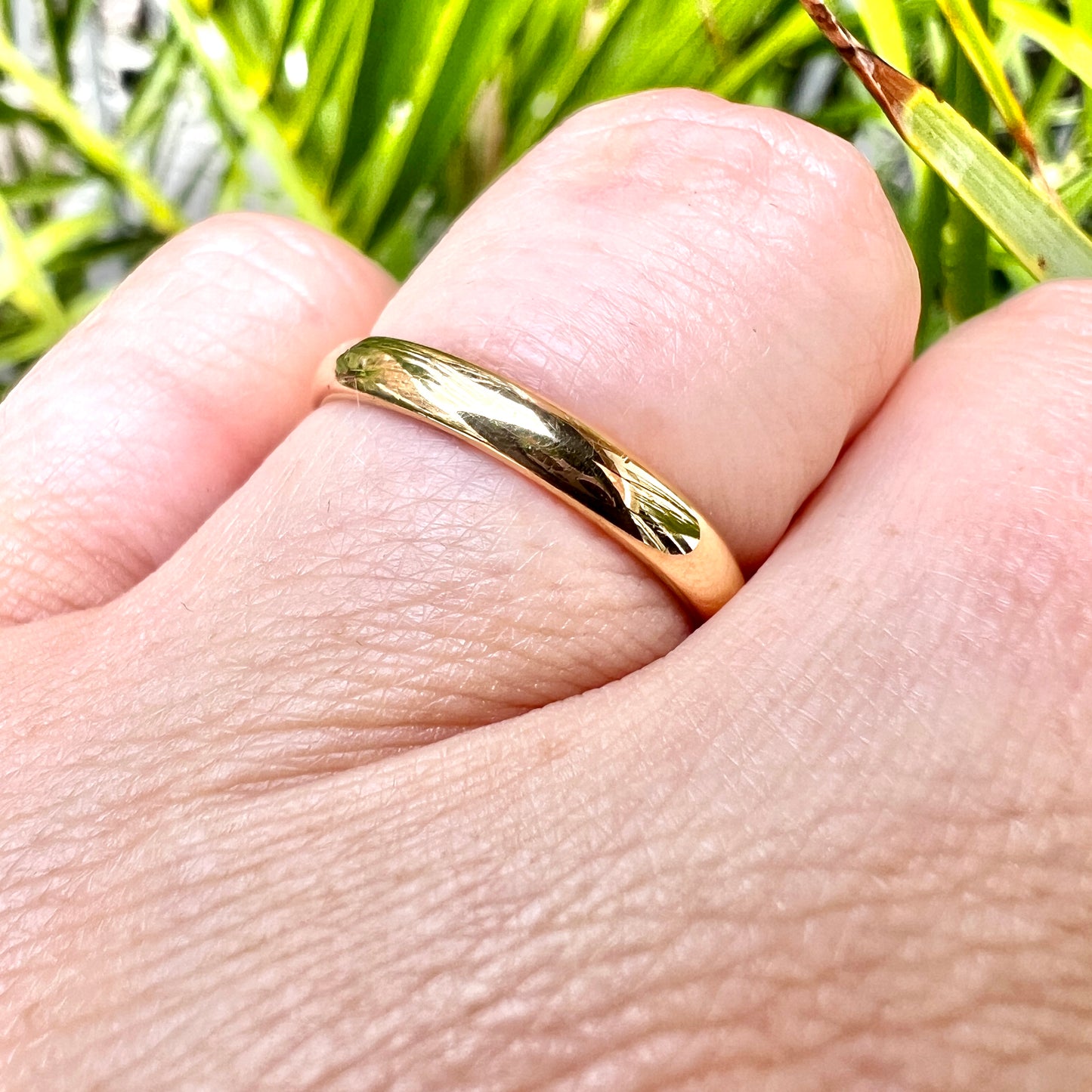 1936 Slim Vintage 22CT Gold Wedding Band