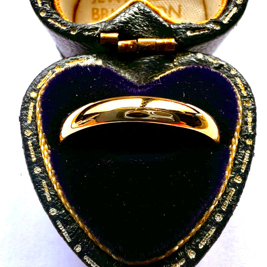 1936 Slim Vintage 22CT Gold Wedding Band