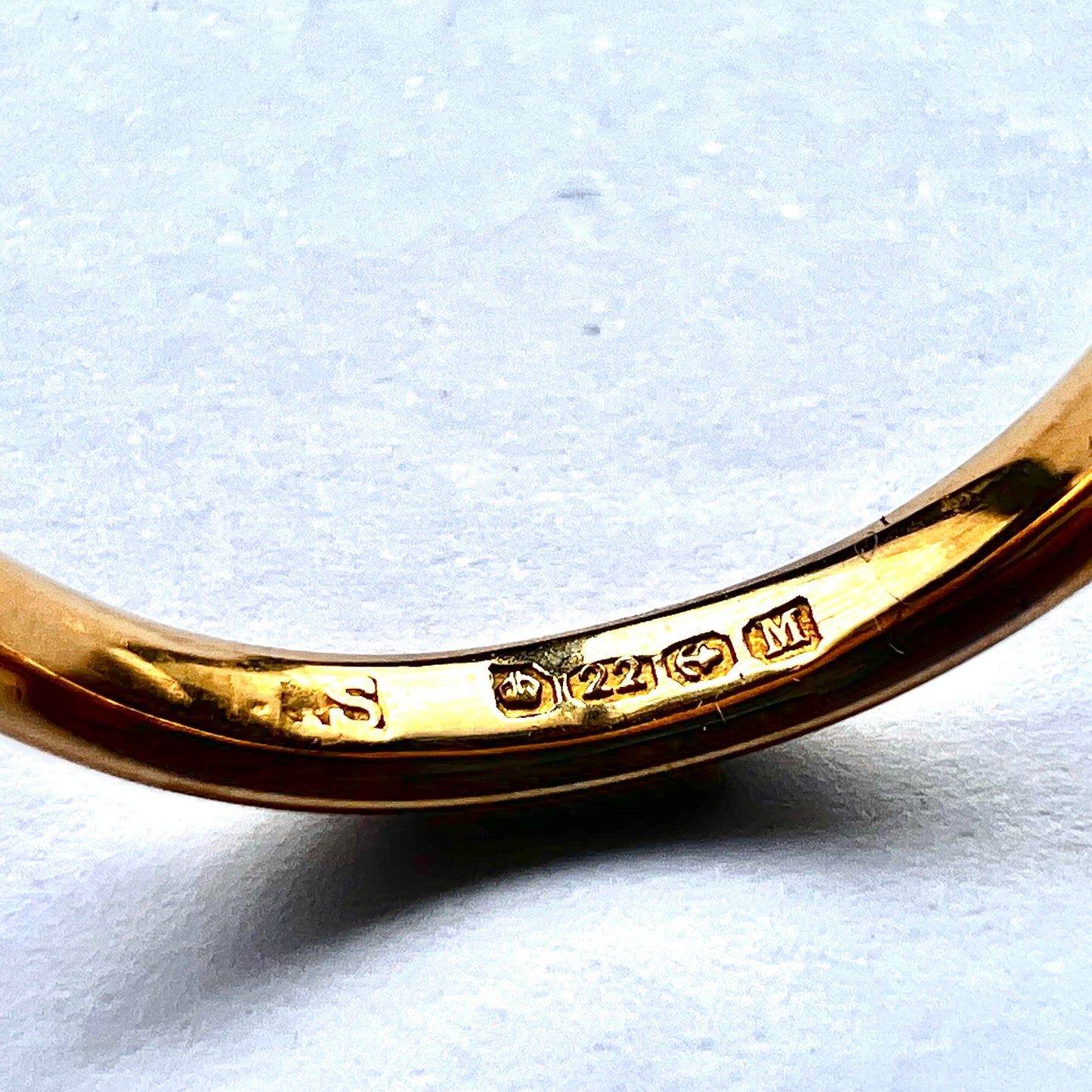 1936 Slim Vintage 22CT Gold Wedding Band