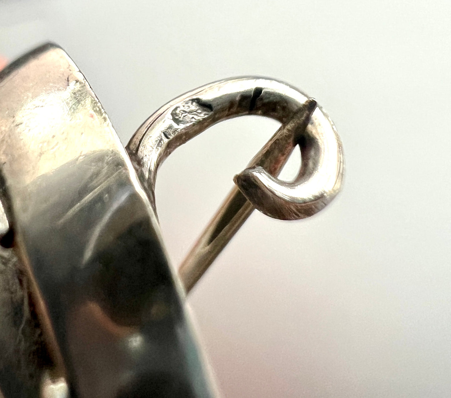 Victorian Silver and Gold Lucky Seven Triple Horseshoe Brooch